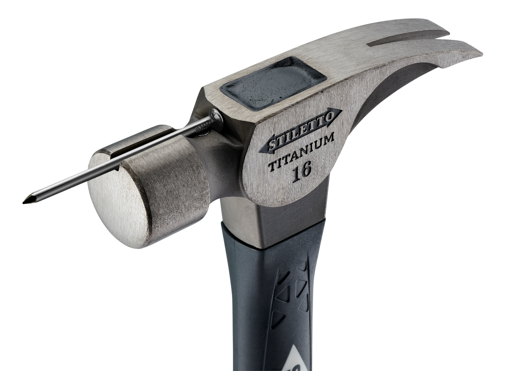 Stiletto TI16SC-F 16oz Smooth Face, 18" Curved Handle Hybrid Framing Hammer magnetic nail starter