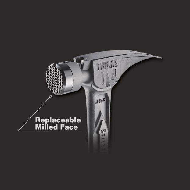 Stiletto TIBONE 14oz Milled Face (replaceable) Framing Hammer
