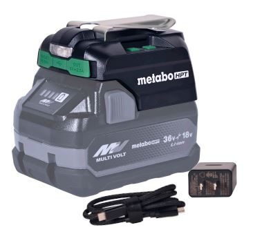 Metabo HPT UC18DAQ4 18V Charger and USB-C Adapter
