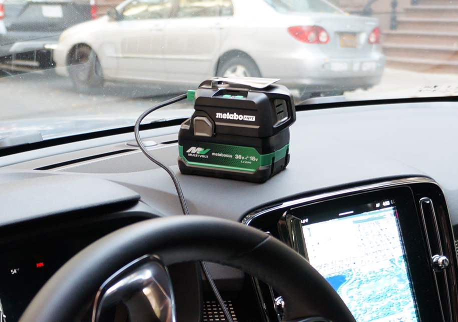 Metabo HPT UC18DAQ4 18V Charger and USB-C Adapter mounting options
