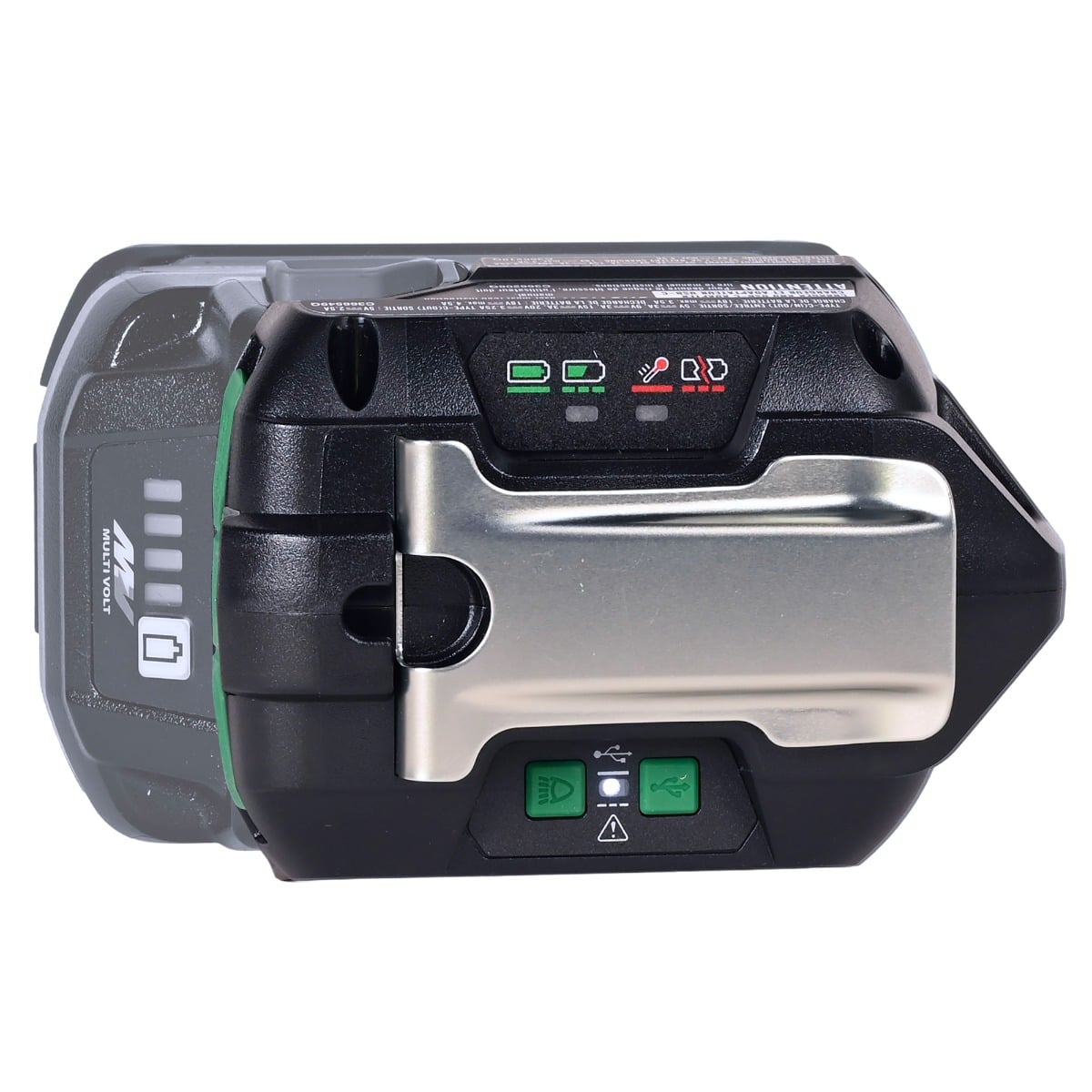 Metabo HPT UC18DAQ4 18V Charger and USB-C Adapter belt hook