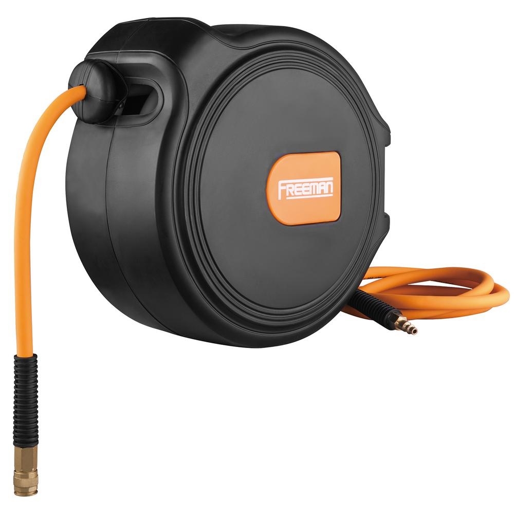 Freeman P1465CHR, 1/4" x 65' Compact Retactable Air Hose Reel