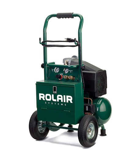 RolAir VT20TB 2 HP Electric Wheeled Air Compressor rear