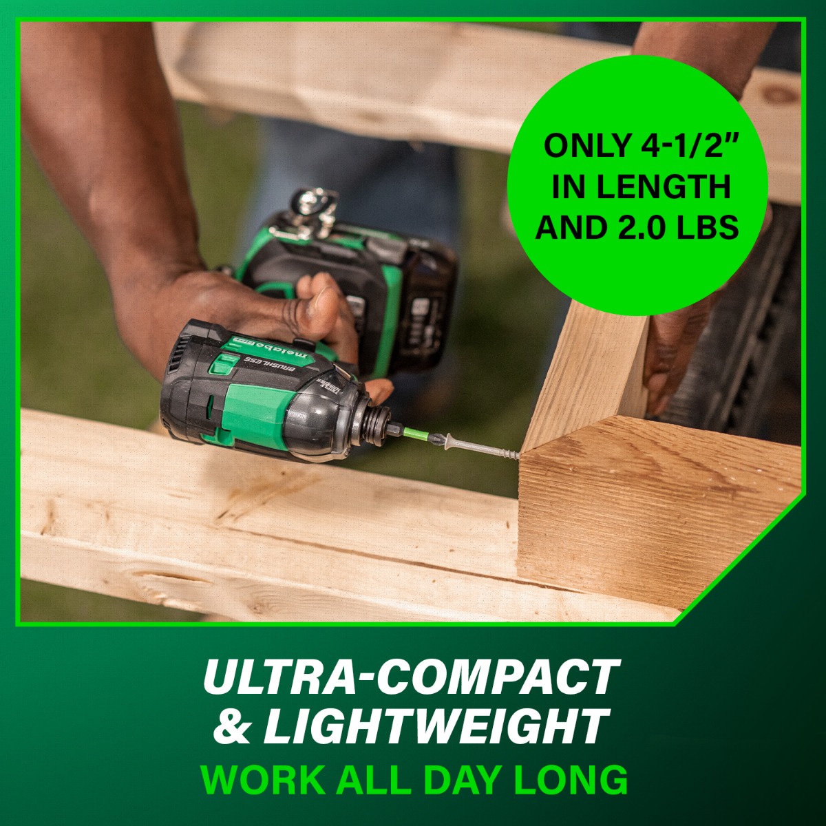 Metabo HPT WH18DC 18V Multivolt Cordless Triple Hammer Bolt Impact Driver compact tool