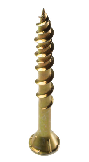 #9 x 1-3/4" Yellow Zinc Coated WSV Subfloor Screw WSV134S high low threaded tip
