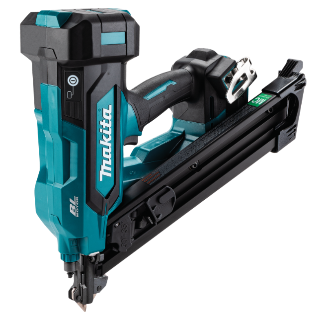 Makita XNB09Z 18V LXT Brushless Metal Connector Nailer tool only angle