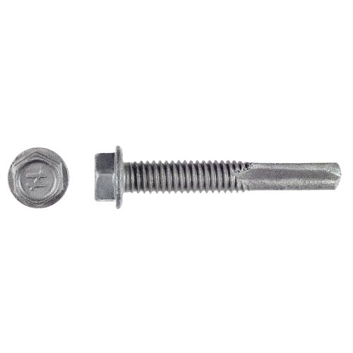 XQ1S1016 #10 x 1", 5/16" Hex Washer Head, Drill Point, Galvanized