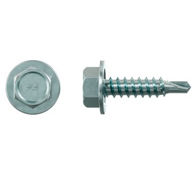 Strong-Drive #10 x 3/4" HWH Clear Zinc Self-Drilling X Metal Screw XU34S1016