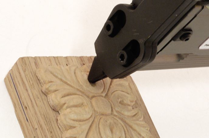 A Micro-Pin Nailer handles trim that would otherwise be damaged by a larger nail